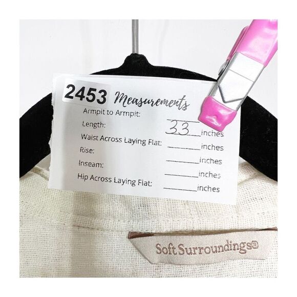 Soft Surroundings Rio Vista Cotton a short sleeve Upen Cardigan Size S M Boho - Picture 3 of 8